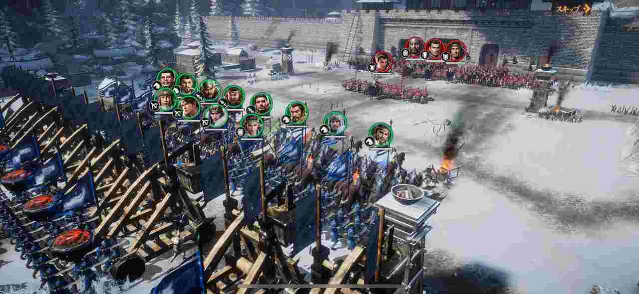 三国志：戦乱ゲーム画面