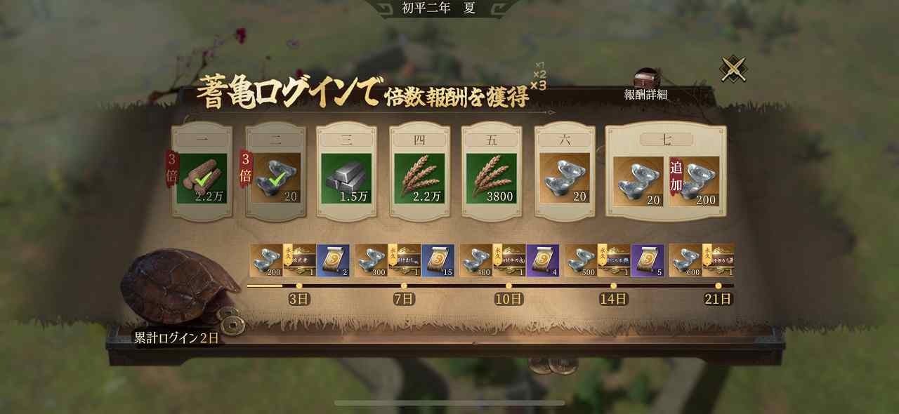 三国志：戦乱ログインボーナス